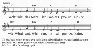 Weit wie das Meer (Refrain) KG 596